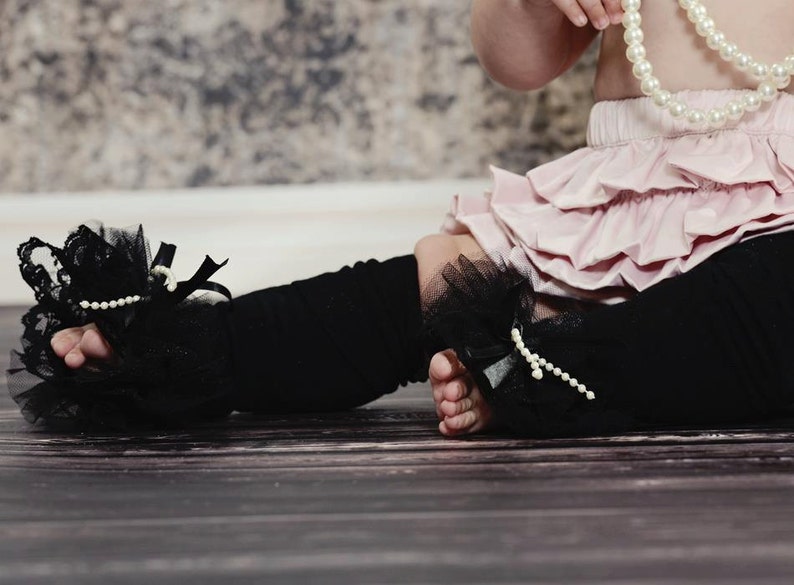 photo prop perfect birthday wedding Lace leggings Black Lace ruffle tutu leg warmers Antique Cream Lace Ruffle Tutu Leg Warmers