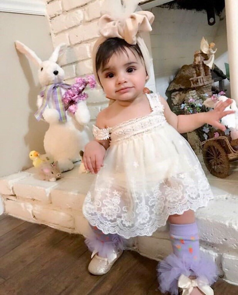 Easter egg chicks Girls Ruffle Tutu leg Warmers Perfect for babys 6M /& up approx 6 long
