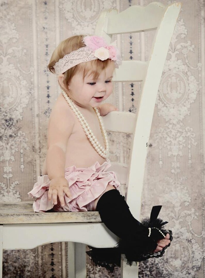 photo prop perfect birthday wedding Lace leggings Black Lace ruffle tutu leg warmers Antique Cream Lace Ruffle Tutu Leg Warmers