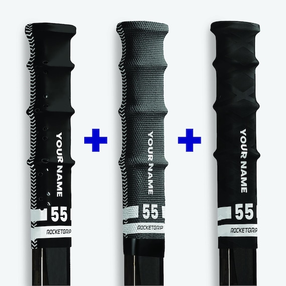 thumbnail image 2 of Rocketgrip Hockey Butt End ROCKETGRIP Fabric Hockey Stick Grip Tape - Better Than Grip Tapes - Long Lasting Premium Quality Easy To Install Ice Hockey Sports Grip For Adults And Kids (One 2 of 9