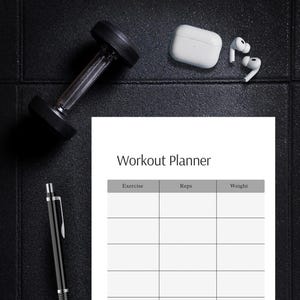 Workout Planner Bundle A4 & A5 | Fitness Journal, Exercise Log PDF, Gym and Home Tracker, Digital Download