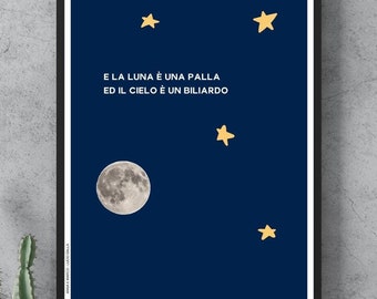 Digital Poster to Print, Anna and Marco Lucio Dalla, Italian Music, Song Poster, Music on Poster, Music Print, Gift Idea
