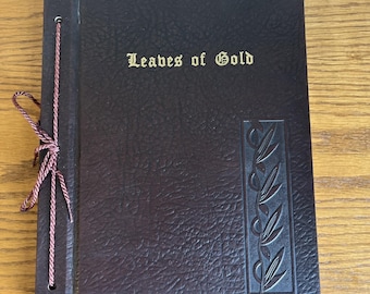 Leaves of Gold Book 1963 12th Printing – Inspirational Poetry & Prose – Leather