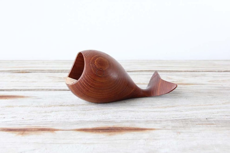 Danish Modern Teak Wood Fish Holder image 2