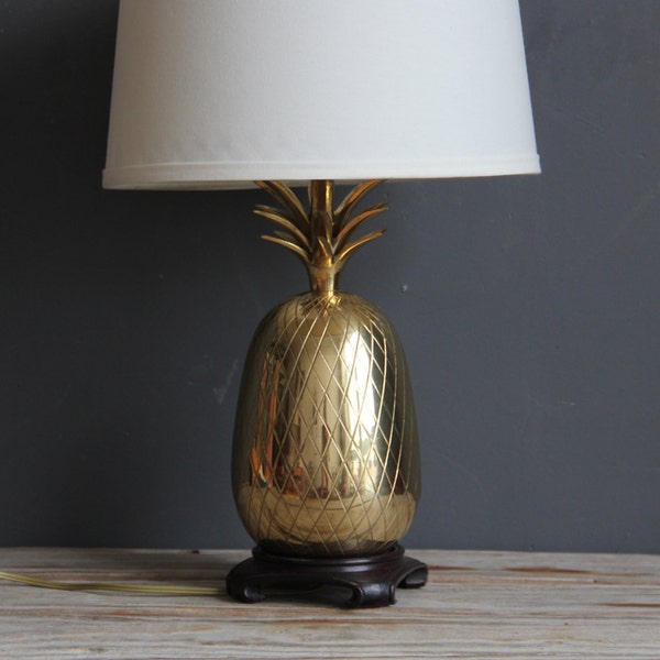 Glam Large Brass Pineapple Base Lamp
