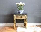 r e s e r v e d Sarreid-Style Brass Side Table