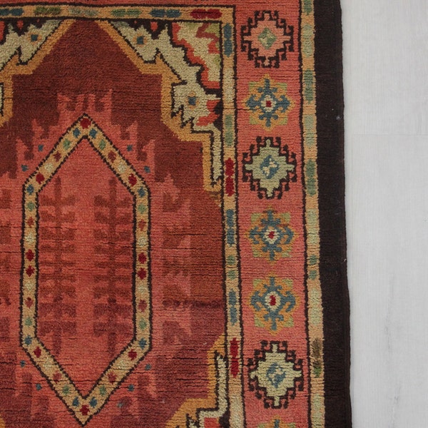 Moroccan Pink & Red Rug - 3.5 feet x 2.5 feet