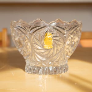 Vintage Lead Crystal Bowl Candy Dish Vase Made In Germany