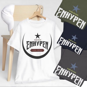 Kpop Tshirt kpop gift Enhypen tee kpop merch Unisex streetwear Kpop shirt Kpop clothing, Y2K stylish t-shirt subtle Kpop merchandise fanmade