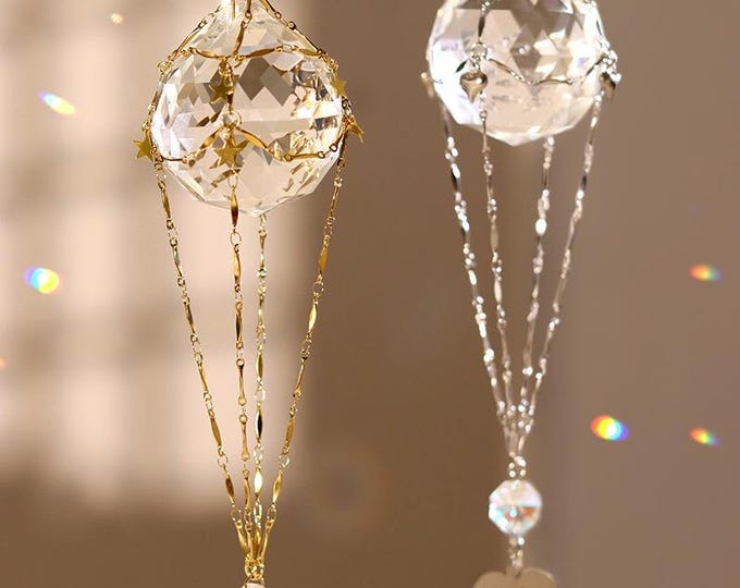 Custom Crystal Suncatcher - Memorial Suncatcher, Sympathy Gifts, Memorial Gifts for Loss, Loss of Mother, Remembrance Gifts, Boho Decor