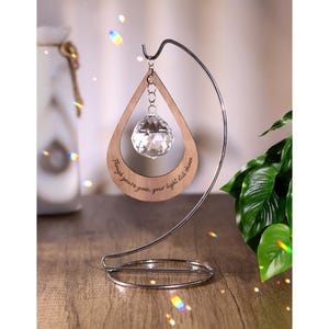 Atrapasol de cristal personalizado: regalo conmemorativo de condolencias, regalo de condolencias por la pérdida de la madre, la pérdida del padre, regalo por aborto espontáneo, pérdida de una mascota