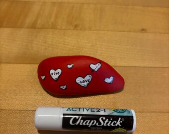 Painted rock, love rock, tiny scenes, miniature art on rocks, Valentine’s Day, magical rocks, gift for her, housewarming gift, tiny gift