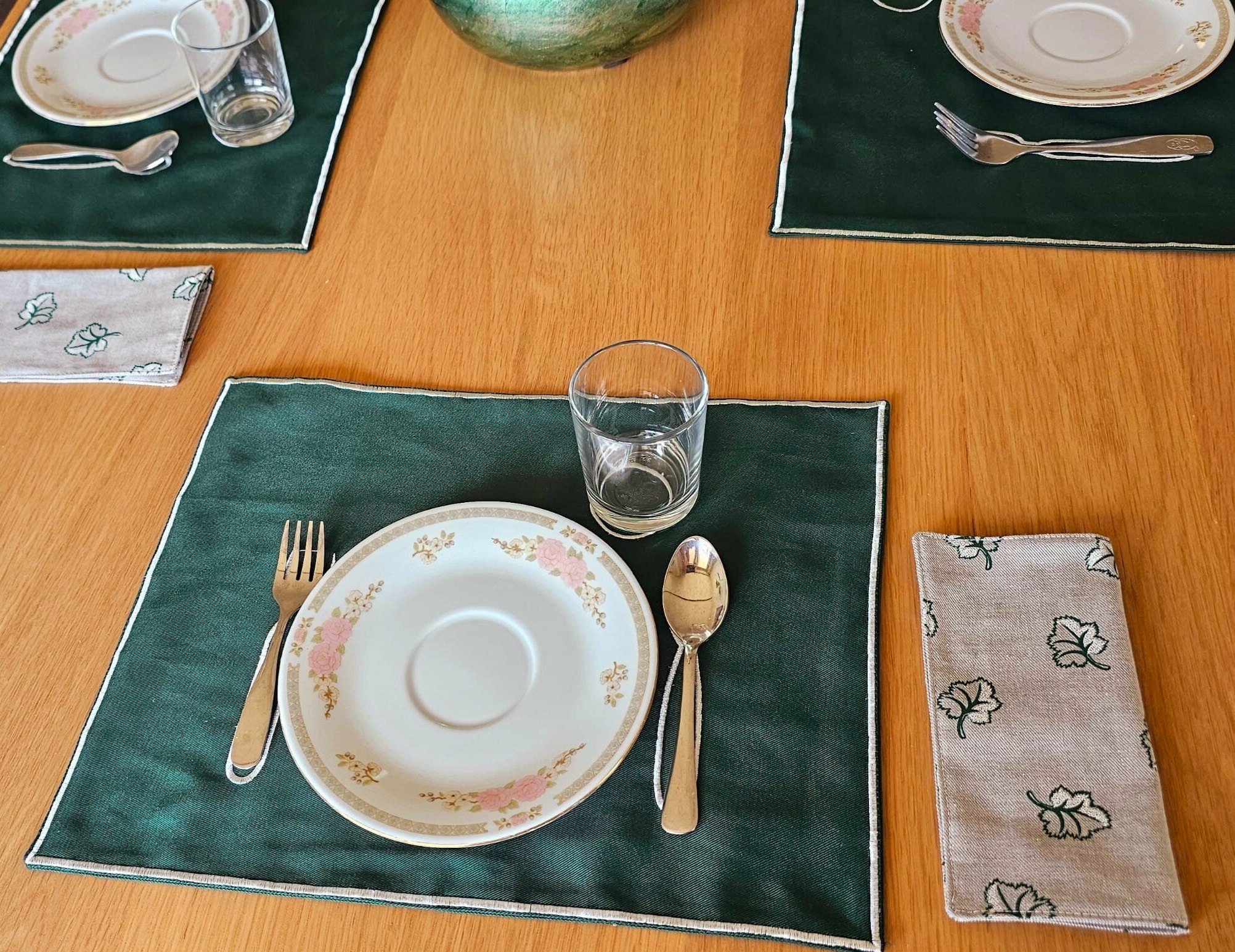 Montessori Set of 12 Toddler/ infant Classroom  Dinning placemats with napkins included.
