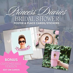 Ensemble de douche nuptiale Princess Diaries | Affiche et autocollant