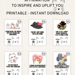 Cartes de vœux imprimables | Cartes flash pour femmes avec citation positive | Estime de soi | Cadeau pour prendre soin de vous | Amour de soi | Manifestation du tableau de visualisation