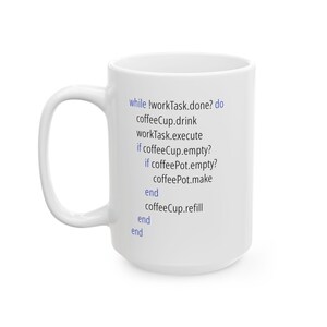 Ruby programmeur cadeau-idee, mok nerd humor, ingenieur cadeau, technologie humor, programmeercode, softwareontwikkelaar, programmeur humor codering mok afbeelding 8