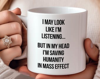 Mass Effect Mug, Mass Effect Gift for Brother, Mass Effect Cups, Mass Effect Coffee Mug, Video Game Lover Mug, Christmas Gift Idea for Gamer