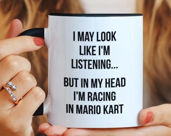 Mario Kart Mug, Mario Kart Gift, Mario Kart Gamer Gift, Funny Birthday Gift,Funny Gaming Lover Mug, Christmas Gift,Funny Gift Idea for Gamer