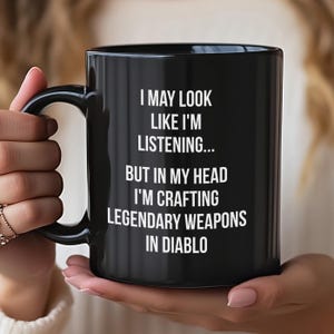 Diablo Mug, Diablo IV, Diablo 3 Mug, Diablo Coffee Mug, Video Game Lover Mug, Christmas Gift for Brother,Funny Gift Idea for Gamer Diablo 4