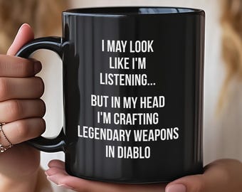 Taza de Diablo, taza de Diablo IV, taza de Diablo 3, taza de café de Diablo, taza para amantes de los videojuegos, regalo de Navidad para hermano, idea de regalo divertida para jugadores de Diablo 4
