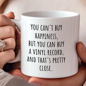 Vinyl Lover Gift for Dj Coffee Mug for Vinyl Record Gift For Vinyl Lover Music Mug for Birthday Gift For Her Record Player Mug Gift For Him