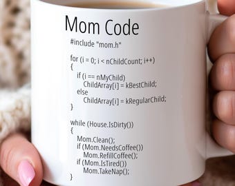Idée cadeau programmeur pour maman Mug humour nerd cadeau ingénieur Humour technologique Code de programmation développeur de logiciels Mug codage humour programmeur