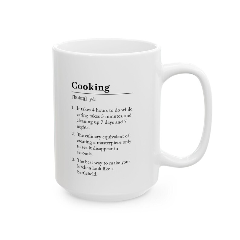 Cooking Definition Sarcastic Mug Funny Novelty Office Mug, Joke