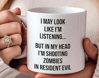 Resident Evil Mug Resident Evil Gift for Brother Resident Evil Gaming RE Coffee Mug, Video Game Lover Gift Funny Gift Idea for Gamer Mug