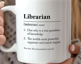 Librarian Definition Mug, Librarian Gift, Librarian Definition, Librarian Mug, Gift For Librarian, Work Mug, Thank You Gift, New Job Gift