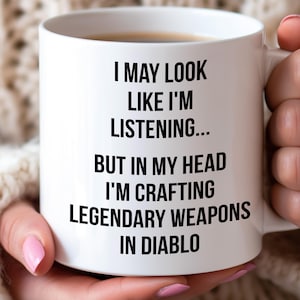 Diablo Mug, Diablo IV, Diablo 3 Mug, Diablo Coffee Mug, Video Game Lover Mug, Christmas Gift for Brother,Funny Gift Idea for Gamer Diablo 4