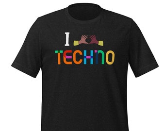 I Love Techno T-Shirt: Festival Rave Tee