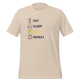 Eat Sleep Rave Repeat, Rave T-shirt, EDM Shirt, Festival Outfit, Rave Gift
