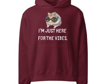 Maglione divertente da criceto, felpa con cappuccio / Felpa con cappuccio per festival EDM / Regalo per amanti della musica psichedelica / Abito da raver techno house