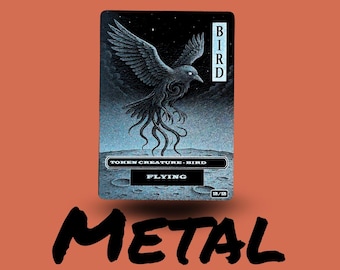 Metal Bird Token MTG | Magic The Gathering Commander Token Proxy