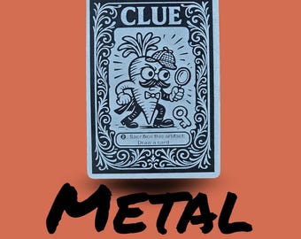 Metal Carrot Clue Token | Laser Engraved Aluminum MTG Accessory