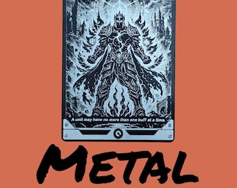 Metal Riftbound Buff Token | Laser Engraved Luxury Game Marker