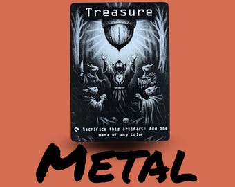 Metal Treasure Token | MTG Commander Accessory