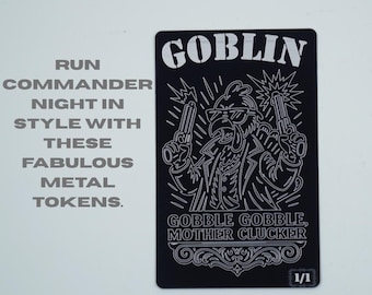 Metal Goblin Token – Engraved MTG Commander Accessory