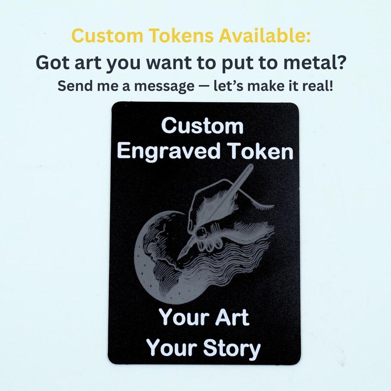Metal Raccoon Treasure Token, MTG Magic The Gathering Accessory image 7