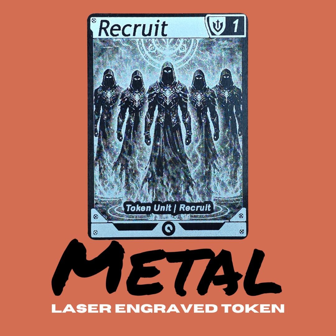 Metal Riftbound Recruit Token | Laser Engraved Luxury Game Marker - Etsy