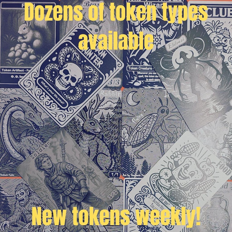 Metal Raccoon Treasure Token, MTG Magic The Gathering Accessory image 9