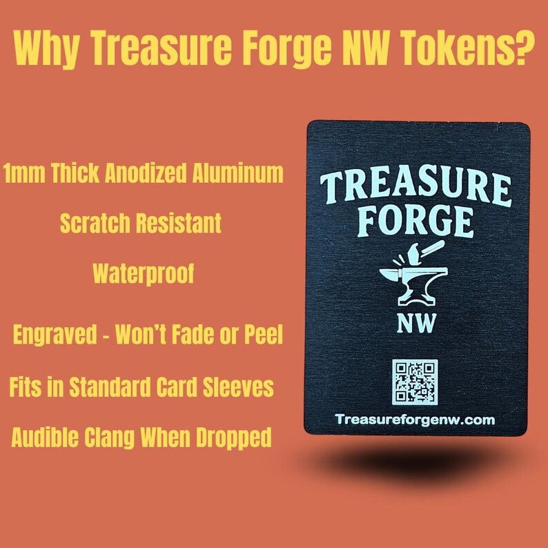 Metal Raccoon Treasure Token, MTG Magic The Gathering Accessory image 4
