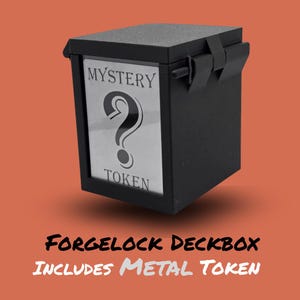 Forgelock MTG Commander Deckbox with Metal Token |Holds 100+ Double Sleeved Cards