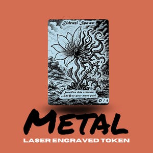 Eldrazi Spawn Metal MTG Token for Magic the Gathering