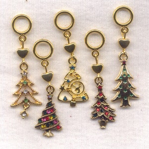 Deluxe Christmas Tree Knitting Stitch Markers Set of 5/SM52