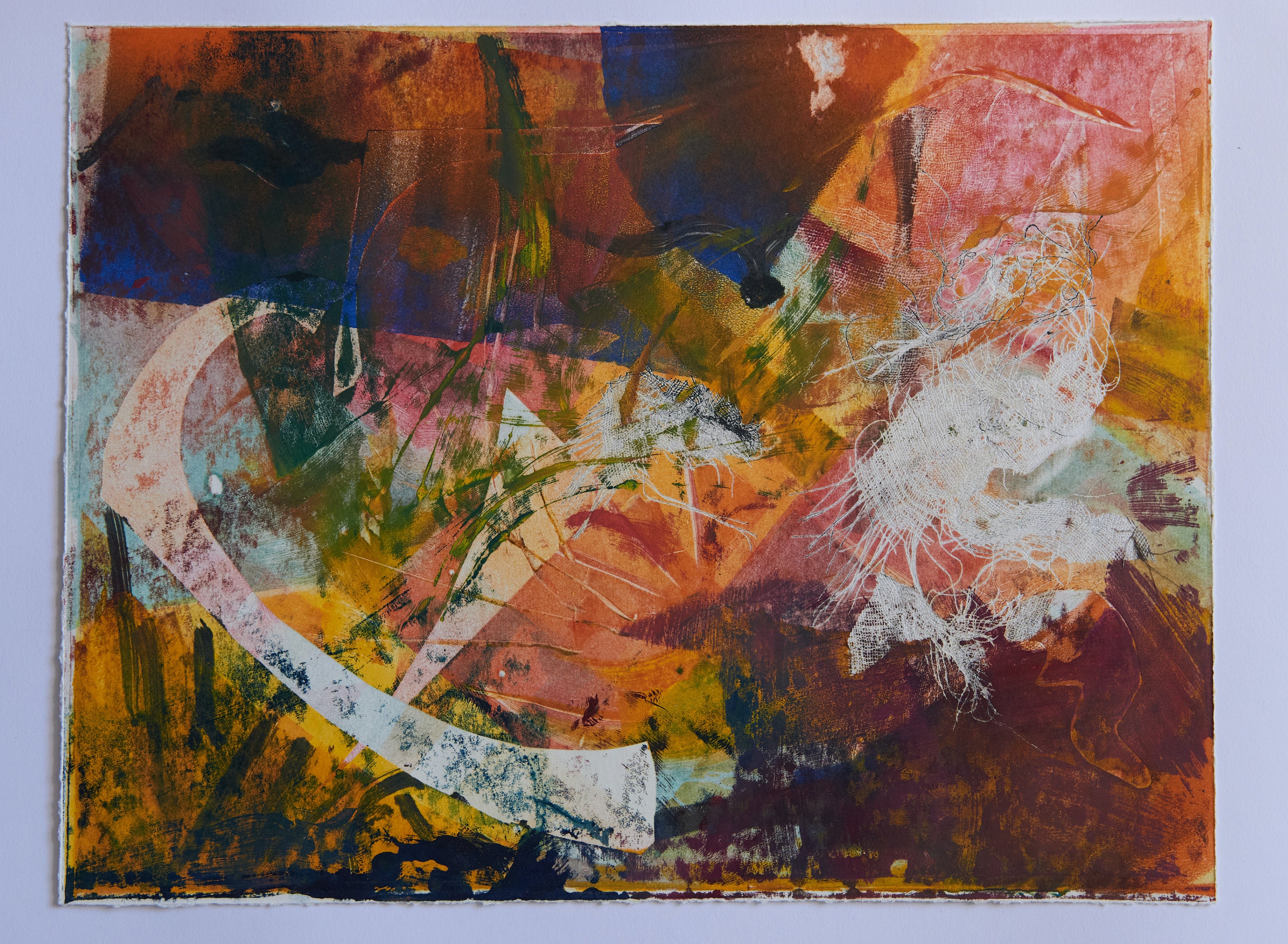 Abstract, Printmaking, Mono Print, Color - Etsy