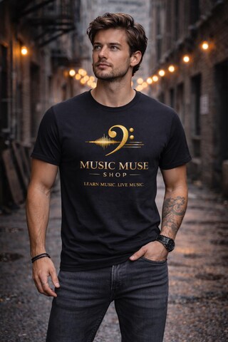 Muse T-Shirt Giallo Logo Ufficiale - Nuova Maglia Unisex Nero Taglie S-XXL