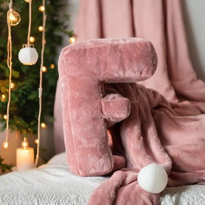 Regalo para nuevos padres, decoración para cuna, regalo para sobrino o hija en Navidad, regalo universal para niño, letra F, peluches.