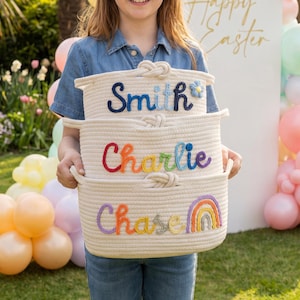 Custom Gift Basket, Personalized Toy Basket, Room Decorative Storage Basket Baby Shower Gifts, Nursery Gifts, Hamper