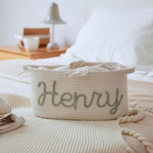 Custom Laundry Basket, Organizer for Dorm, Minimalist Personalized Home Decor, Gift for Kids